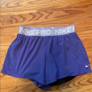 Nike Pro Blue Training Shorts. XS